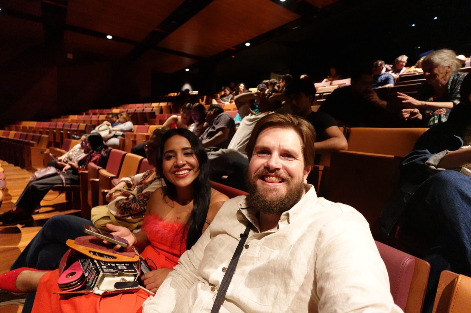 Sam and Blanca, the American–Mexican couple behind MexPath, at a concert in Mérida
